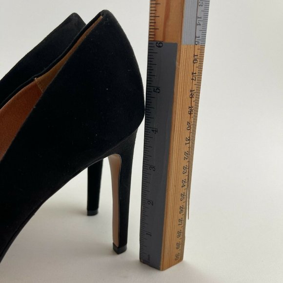 H&M Black Suede Leather Platform High Heel Classic Pumps US Size 8.5 - Picture 12 of 12